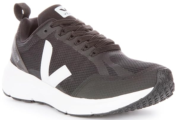 Veja Women's Condor Performance Sneakers, Black/White, 8 Medium US