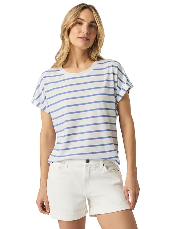Splendid Women's Skye Short-Sleeve Stripe Tee Shirt