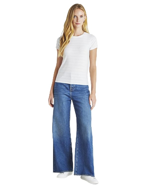 Splendid Women's Palmer Pointelle Short Sleeve Tee