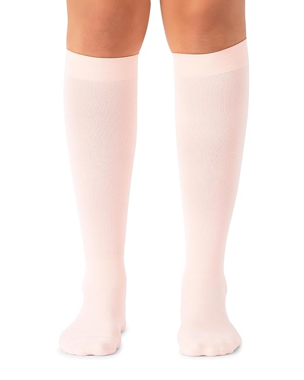 Comrad Nylon Knee High Socks - 20-30mmHg Firm Compression Socks - Soft & Breathable Support Socks