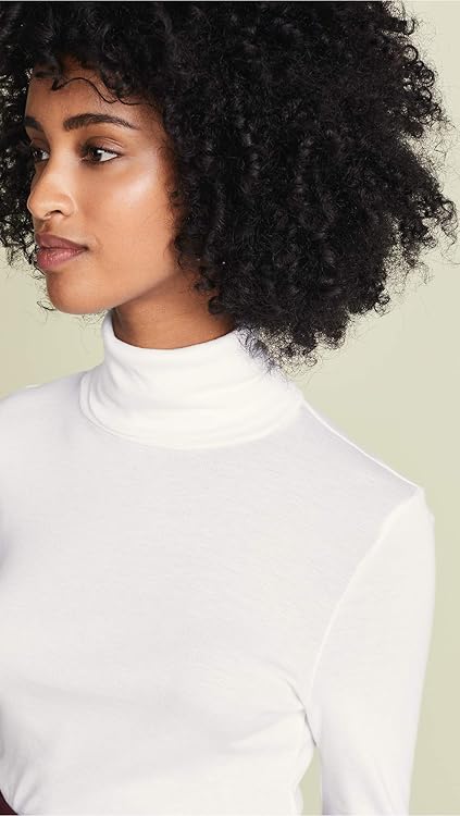 Splendid Women's 1x1 Rib Classic Long Sleeve Turtleneck Top