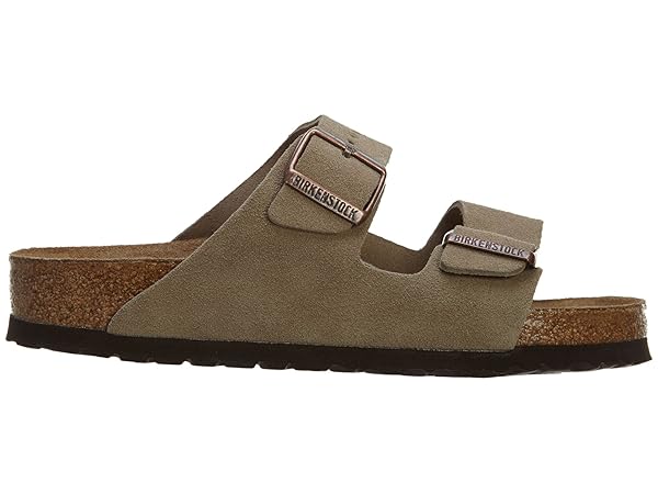 Birkenstock Arizona Soft Footbed Taupe Suede Regular Width - EU Size 37 / Women's US Size 6-6.5