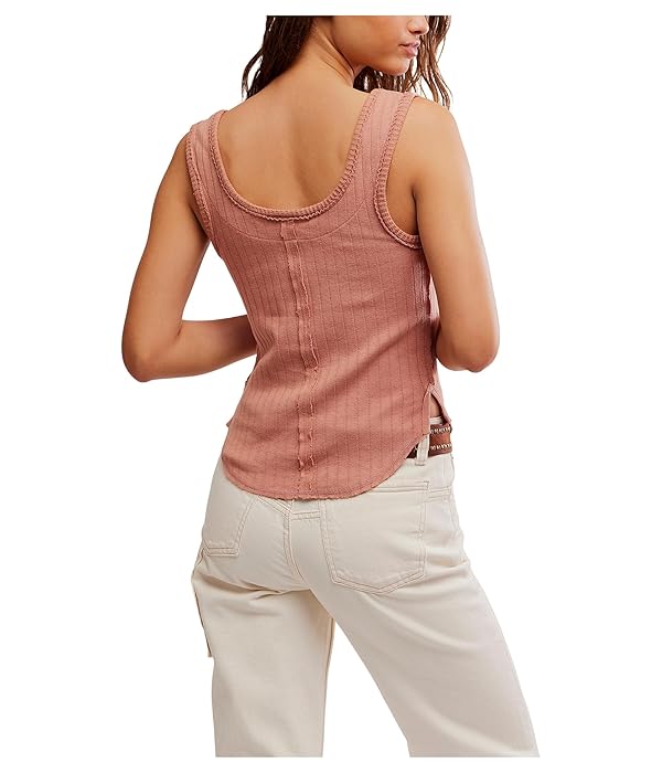 Free People Womens Care Bryson Henley Tank