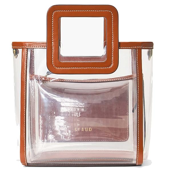STAUD Women's Cleveland Browns Clear Mini Shirley Bag