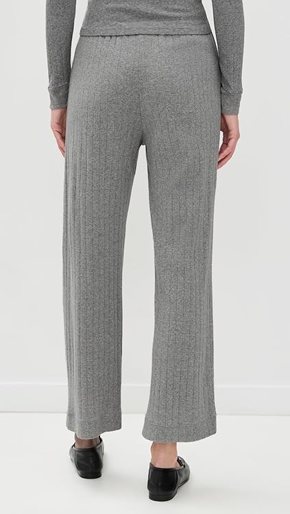 DONNI. Women's The Pointelle Simple Crop Pants