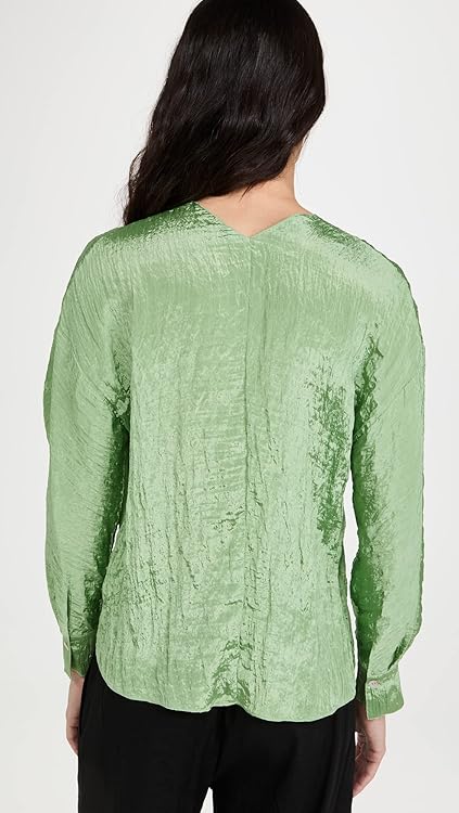 Vince Women's L/S Double V-Neck Blouse