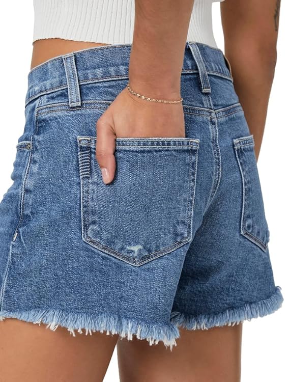 PAIGE Womens Dylan Raw Hem Short