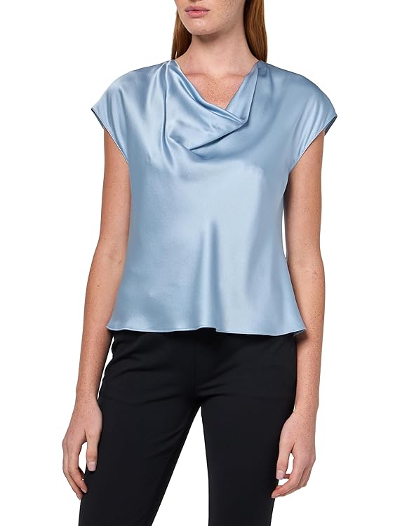Vince Womens Cowl Nk Cap SLV Blouse