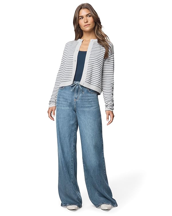 Splendid Women's Amber Stripe Crop Cardigan