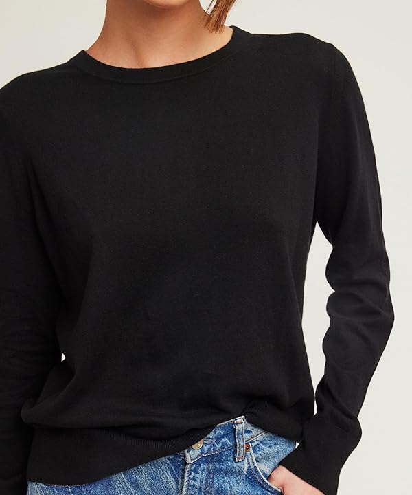 NAADAM Women's Soft by Naadam Cotton Cashmere Crewneck