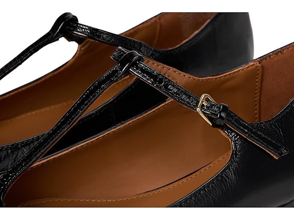 Madewell womens The Mylie T-strap Flat in Leather