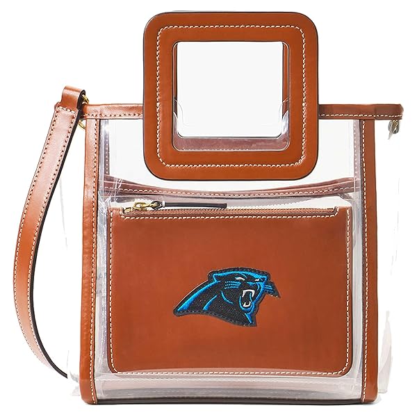 STAUD Women's Carolina Panthers Clear Mini Shirley Bag