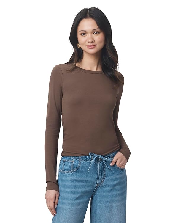 Splendid Women's Splendid X @Cellajaneblog Layering Long Sleeve Tee