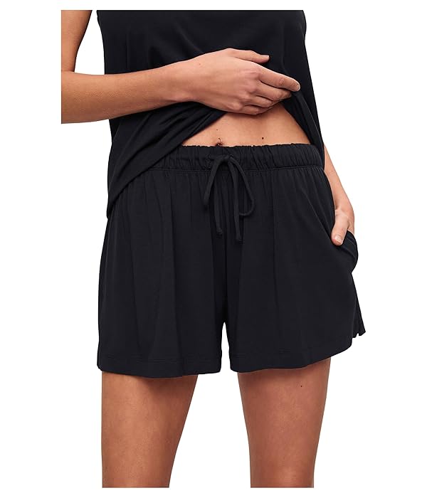Eberjey Women's Gisele Everyday Relaxed Shorts Black Large