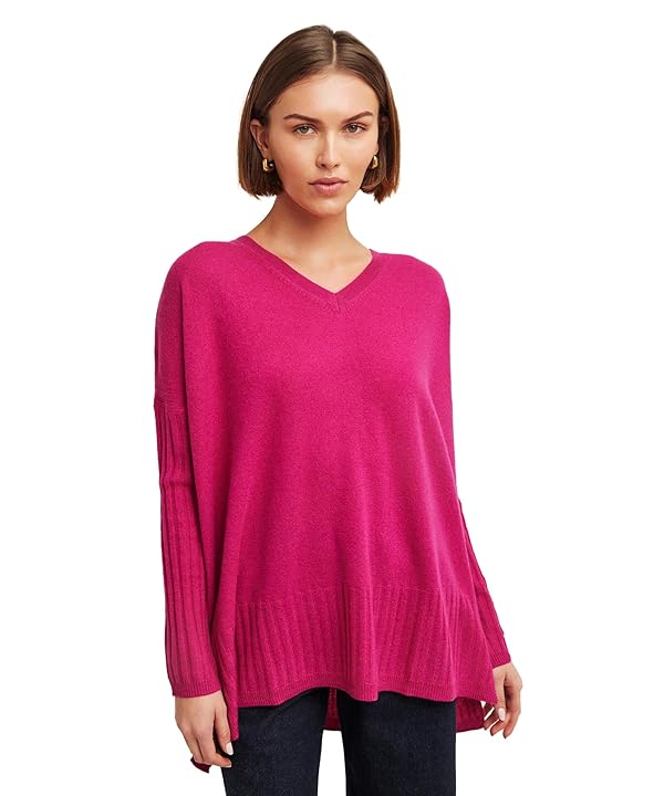 NAADAM Unisex-Adult V-Neck Boyfriend Pullover