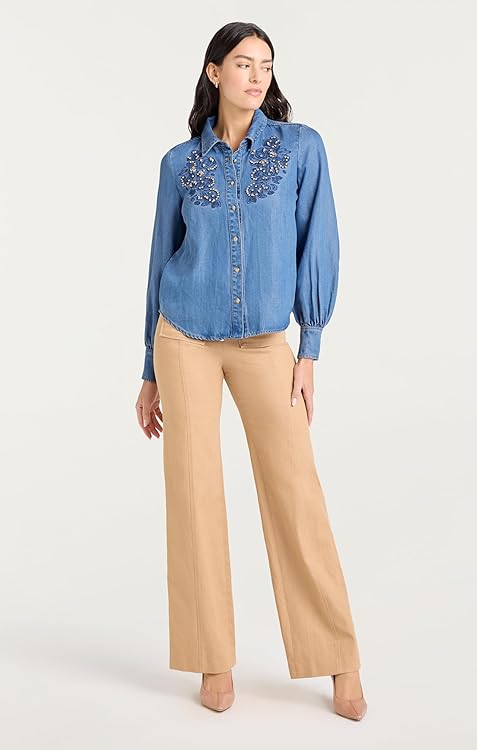 Cinq à Sept Women's Rhinestone Embellished Juliette Top