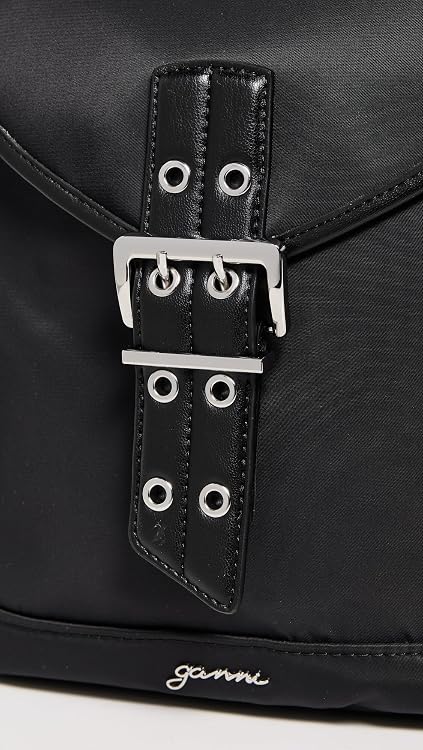 Ganni Women's Bucky Backpack Small, Black, One size