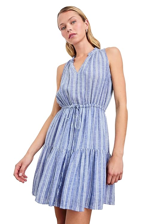 Lake View Stripe Albany Mini Dress by Rails