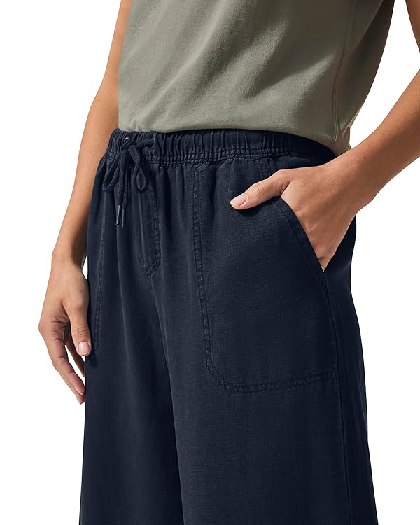 Splendid Womens Angie Crop Wide Leg Pant