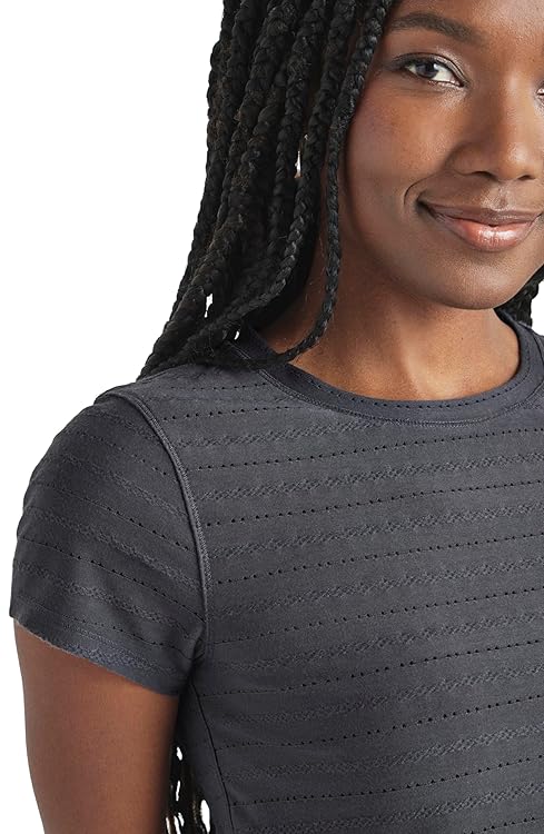 Splendid Women's Palmer Pointelle Short Sleeve Tee