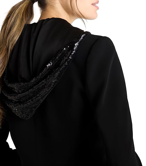 Cinq à Sept Women's Sequin Hooded Le Petit Khloe Jacket