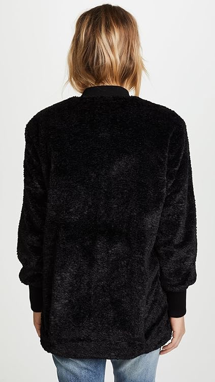 Splendid Women's Gramercy Faux Fur Jacket, Black, Small