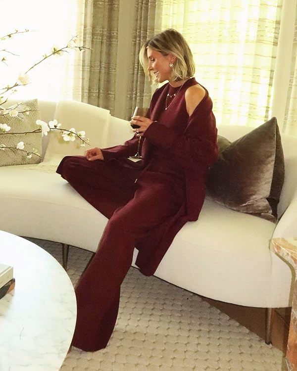 Splendid Women's Splendid X @Cellajaneblog Sweater Wide Leg Pant