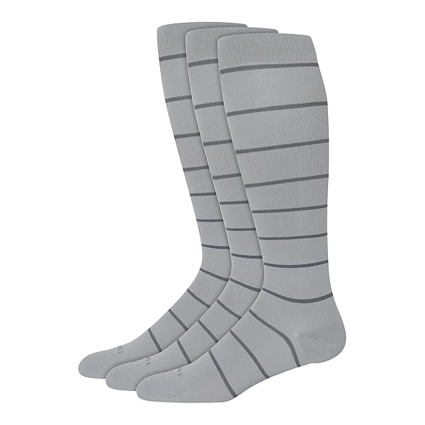 Comrad Nylon Knee High Socks - 15-20mmHg Graduated Compression Socks - Soft & Breathable Support Unisex Socks