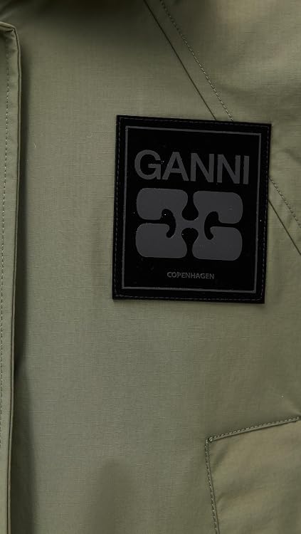 Ganni Women's Ripstop Tri-Layer Parka Coat