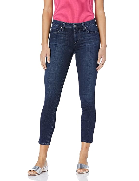 Paige Women's Verdugo Transcend Mid Rise Ultra Skinny Crop Jean