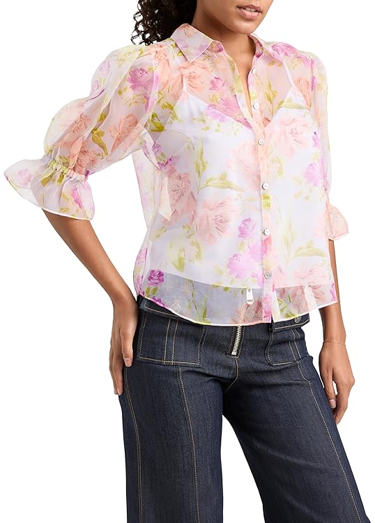 Cinq à Sept Women's Midnight Tulips Fiona Top