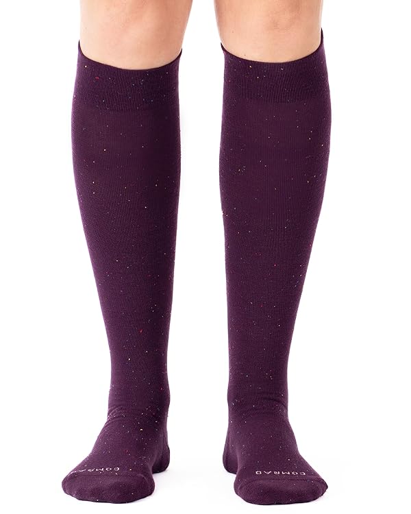 Comrad Premium Cotton Knee High Socks - 15-20mmHg Graduated Compression Socks - Soft & Breathable, Unisex