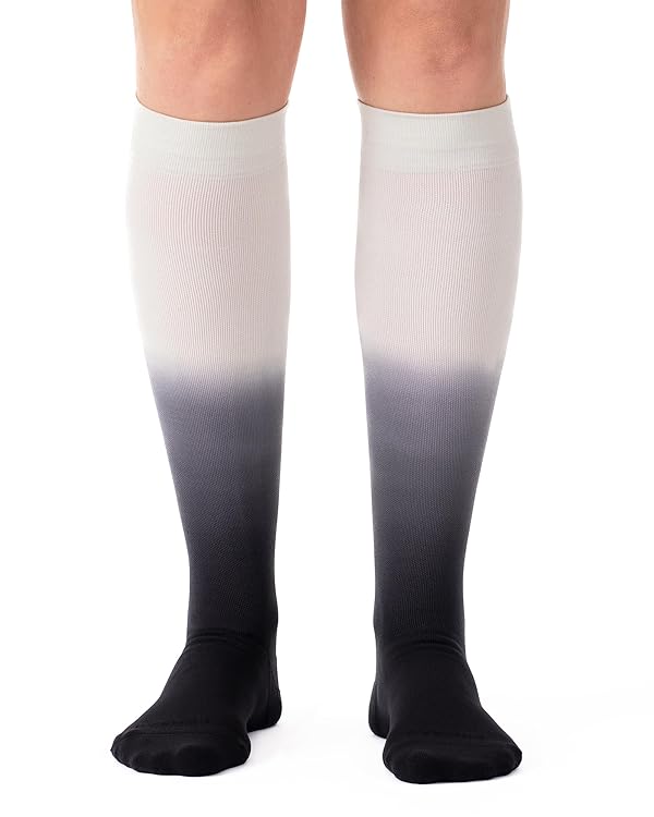 Comrad Nylon Knee High Socks - 20-30mmHg Firm Compression Socks - Soft & Breathable Support Socks