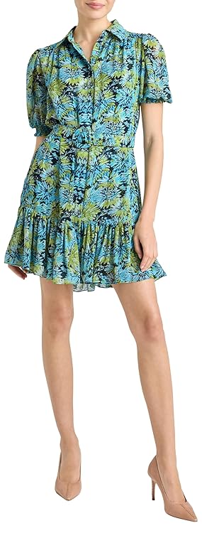 Cinq à Sept Women's Dahlia Print Halbini Dress