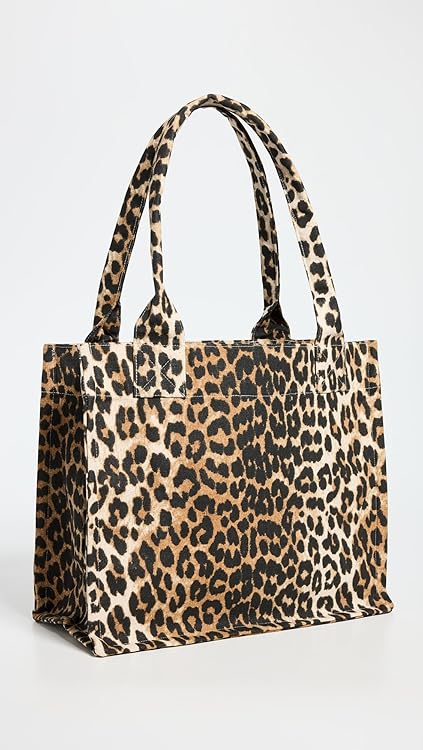 Ganni Women's Large Easy Shopper Print Tote
