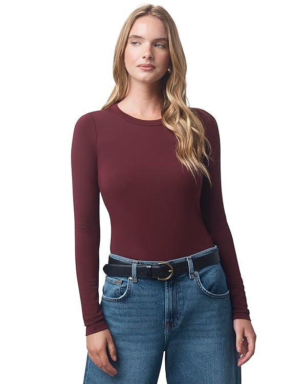 Splendid Women's Splendid X @Cellajaneblog Layering Long Sleeve Tee