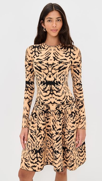 Ulla Johnson Women's Camryn Jacquard Knit Long Sleeve Dress