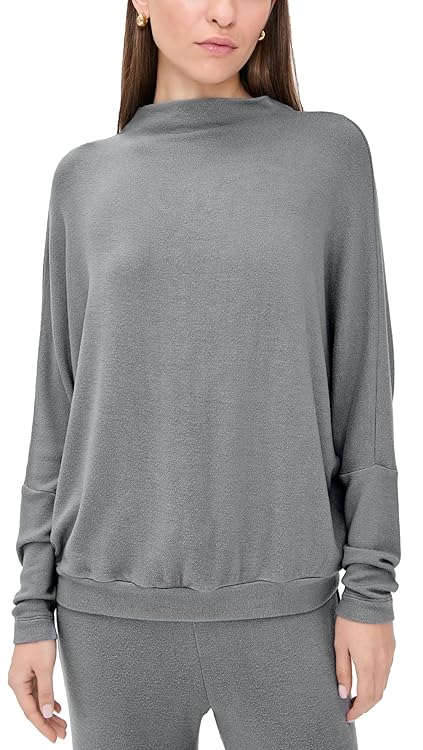 Eberjey Women's Cozy Time Mock Neck Pullover