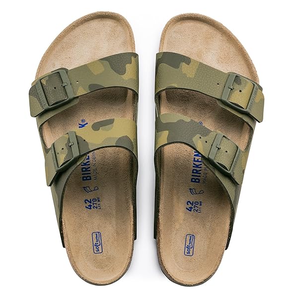 Birkenstock Women's Sandals Arizona SFB Camo Grn Bf R