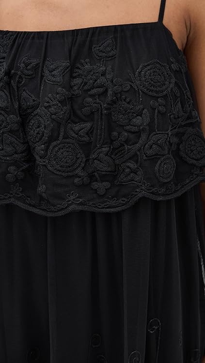 Sea Women's Arielle Lace Tank Tiered Midi Dress