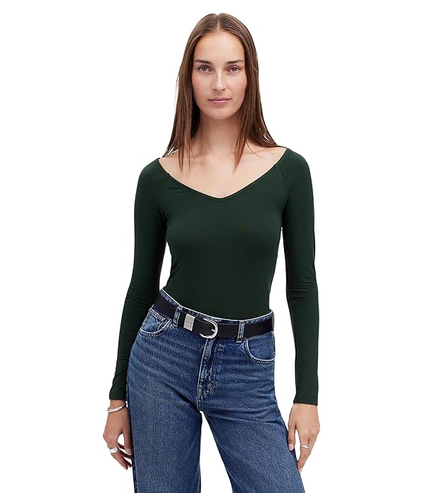 Madewell Women's Double V-Neck Top