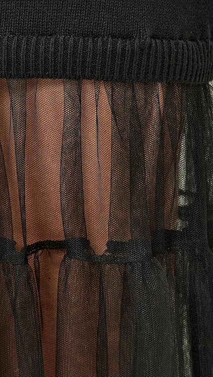 Sea Women's Seraphine Solid Knit Tulle Skirt