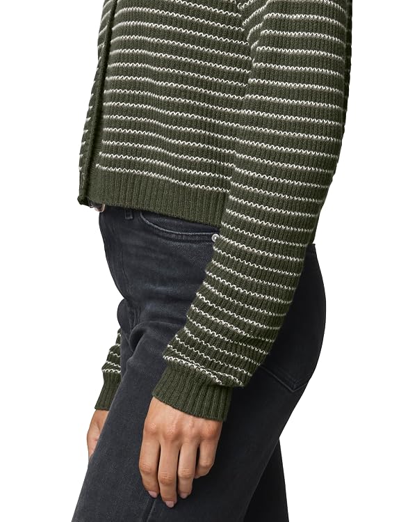 Splendid Women's Amber Stripe Crop Cardigan