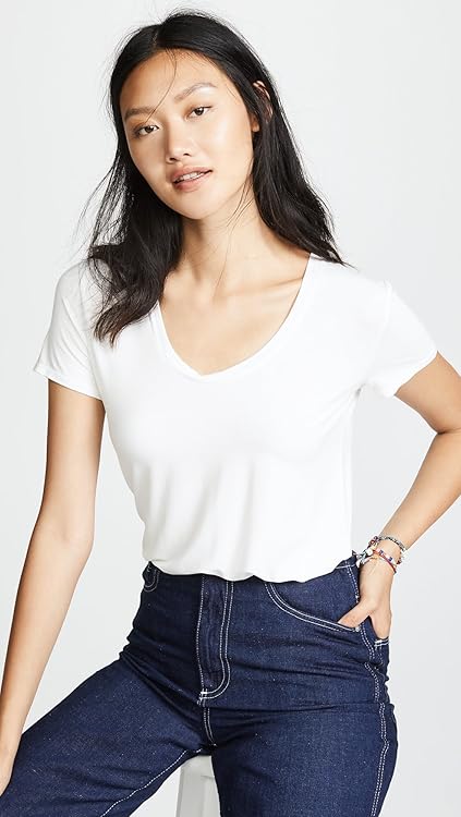 Splendid Women's Sloane Short Sleeve Scoop Tee Shirt
