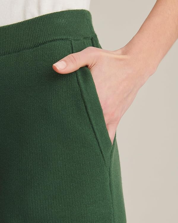 NAADAM Womens Cafe Cotton Cashmere Cropped Jogger