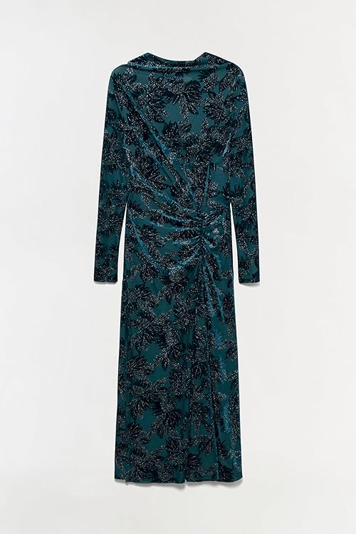 Ferrera Floral Velvet Midi Dress