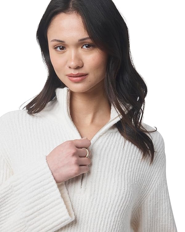 Splendid Women's Splendid X @Cellajaneblog Quarter Zip Sweater