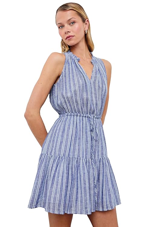 Lake View Stripe Albany Mini Dress by Rails