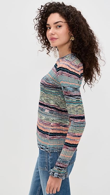 Ulla Johnson Women's Maci Long Sleeve Knit Pullover