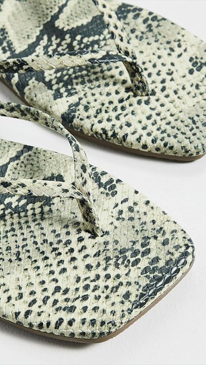 TKEES Women's Square Toe Exotics Flip-Flop